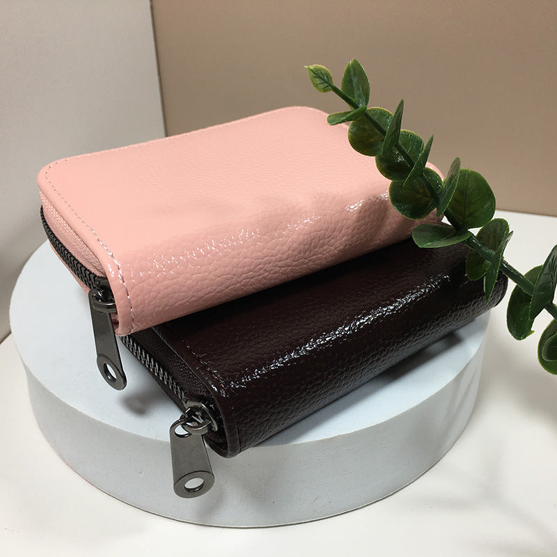 Women's PU Leather Zip Around Wallet Clutch Travel Purse