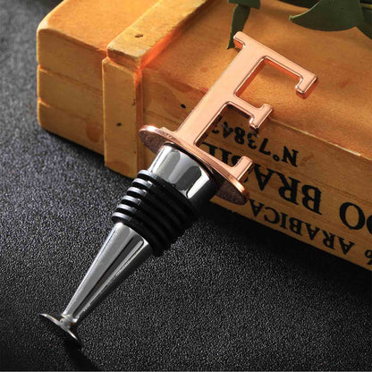 Metal Letter E Shape Reusable Wine Bottle Stoppers