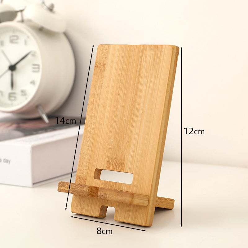 Wood Cell Phone Stand For Desk Phone Holder Tablet Display Stand (Medium Size)