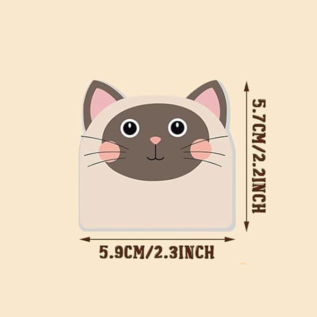 Custom 30 Sheets Paper Cute Cat Sticky Notes