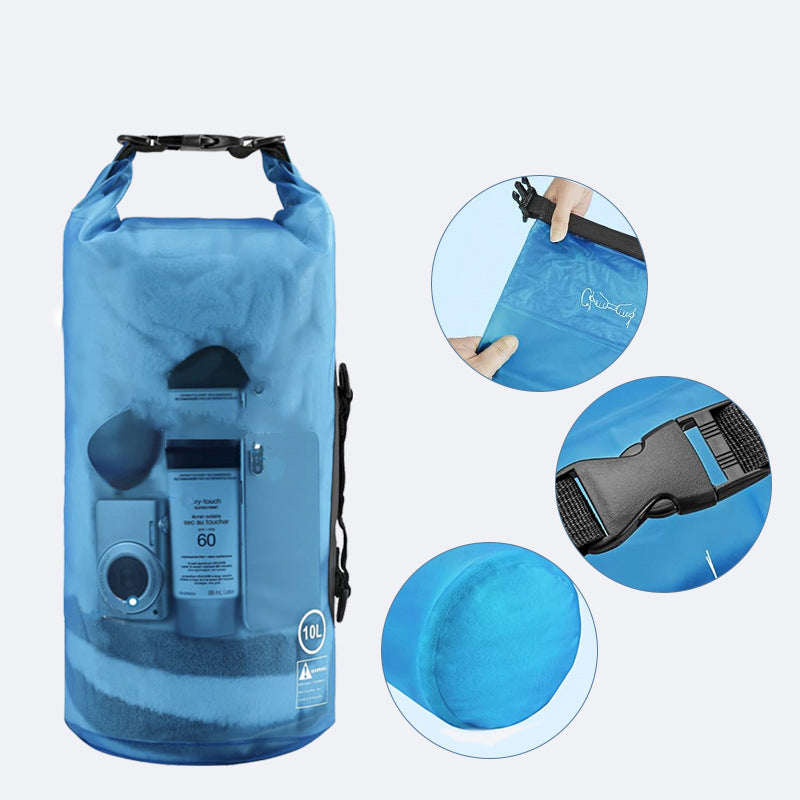 10L Transparent Waterproof Tube Bag/Dry Bag