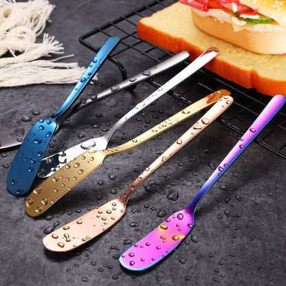 304 Stainless Steel Butter Spreader Iridescent Color Jam Spreader