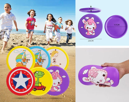Kids Flying Disc Toy Outdoor Playing Lawn Game Disk Flyer
