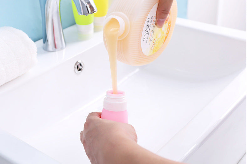 1.28 OZ Silicone Travel Split Bottles, Travel Size Bottles for Shampoo,Conditioner,Lotion,Toiletries