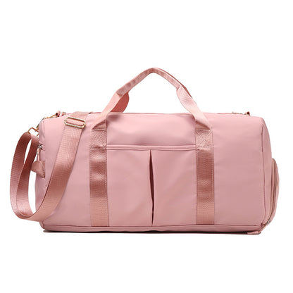 Travel Duffel Bag Sport Gym Bag Nylon Tote Bag Swimming Bag with Shoe Pouch&Wet Pocket