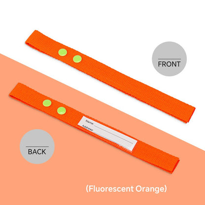 Cotton Luggage Strap Travel ID Tag Bag Claim Tag Airline Bag Tag with Back Info Card