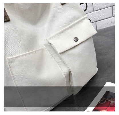 12 oz Canvas Grocery Shopping Tote Bag Single Shoulder Bag Crossbody Bag