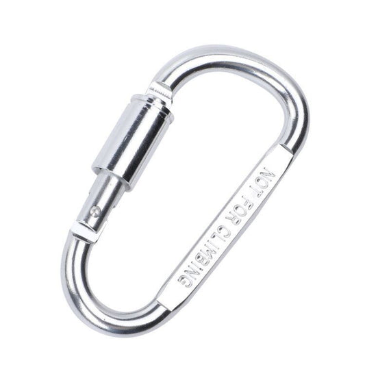#8 D Shape Aluminum Alloy Locking Carabiner (Not for Climbing)