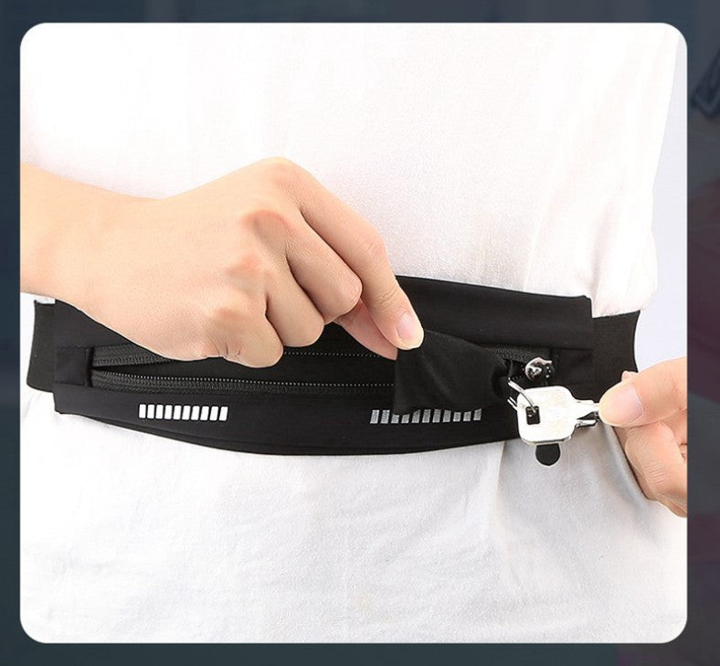 Reflection Fanny Pack Outdoor Sports Water Resistant Polyester Waist Bag