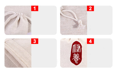 Custom 4" X 5.9" 8 Oz High Top Linen Cloth Drawstring Bags Jewelry Wedding Candy Gift Bags