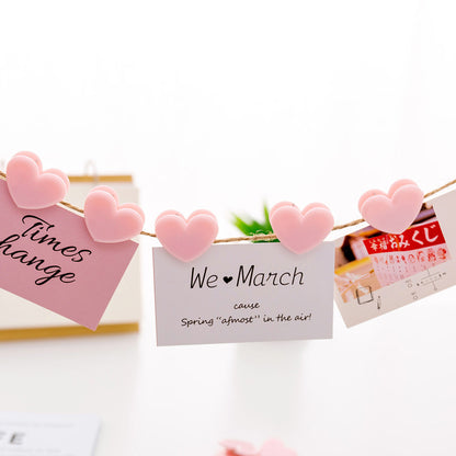 Heart Shape Paper Clip Book Clips Bookmark
