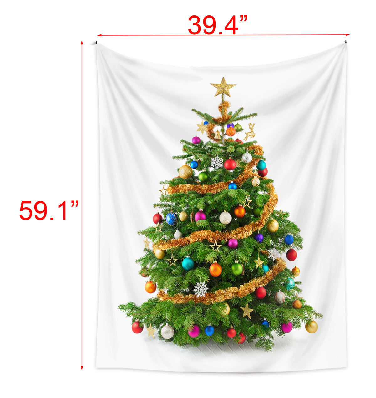 39.4"x 59.1" Christmas Tree Tapestry Christmas Decoration-#3