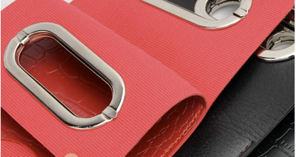 Portable Leather Wine Tote Bag