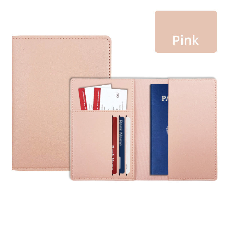 PU Leather Passport Holder Ticket Holder For Travel Slim Passport Wallet