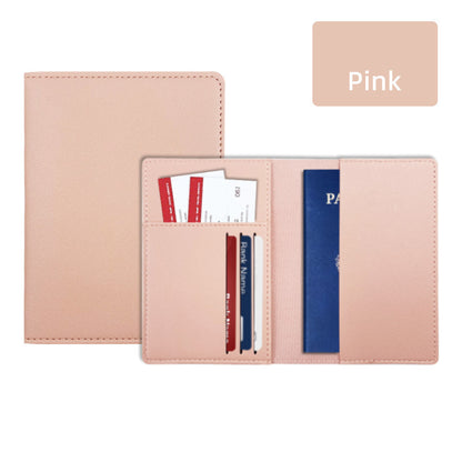 PU Leather Passport Holder Ticket Holder For Travel Slim Passport Wallet