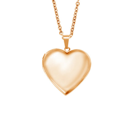Heart Shape Memorial Locket Necklace Photo Locket