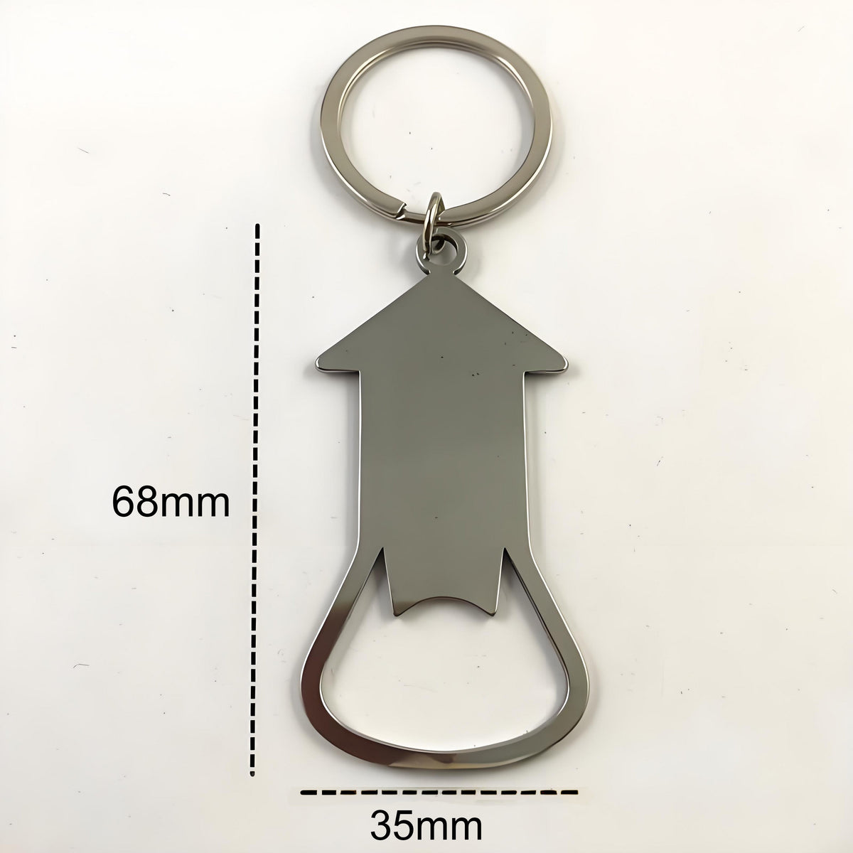 House Shaped Bottle Opener Keychain