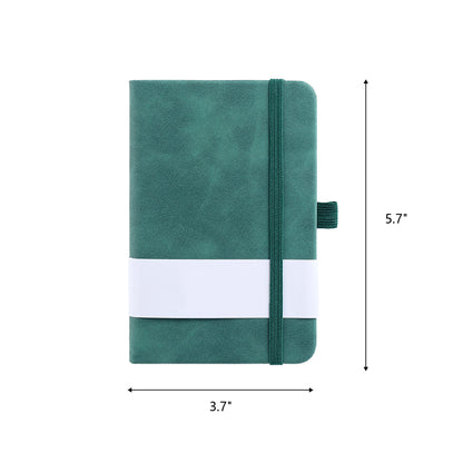 A6 Soft Touch Journal Pocket Notebook College Ruled Journal w/ Matching Color Pen Notebook Combo