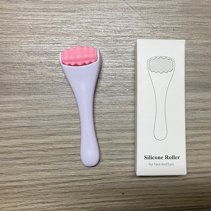 Mini Silicone Face Roller Eye Cream Applicator Facial Massager Roller for Wrinkles & Puffiness