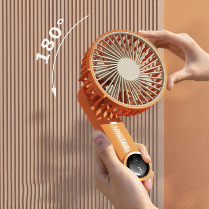 Desk Fan Portable Fan 3 Speed Adjustment w/ LED Display Screen
