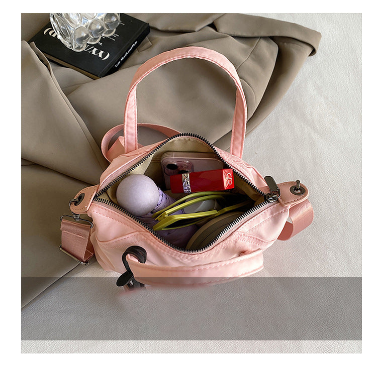 Nylon Grocery Shopping Tote Bag Single Shoulder Bag Cross Body Bag Sport Bag