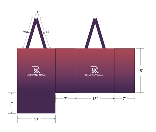 Laminated Non-Woven Tote Bag w/Matte Surface