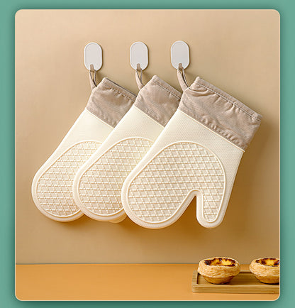 One pcs Silicone Heat Resistant Cooking Gloves Kitchen Oven Mitt for Cooking
