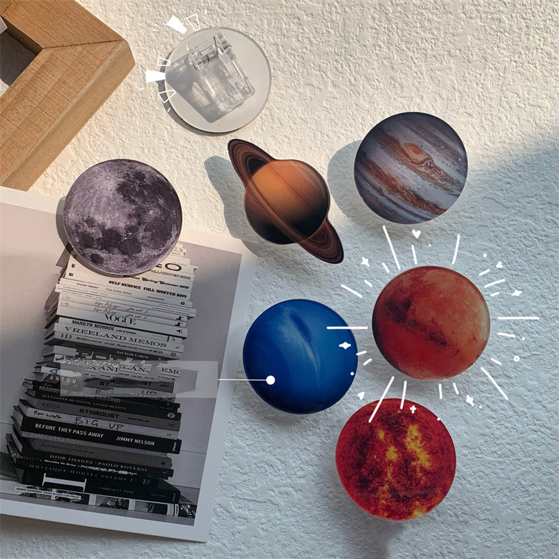 The Sun Shaped Acrylic Album Memo Clip Bag Binder Sealing Clip Food Bag Clamp-Two Sides Imprint