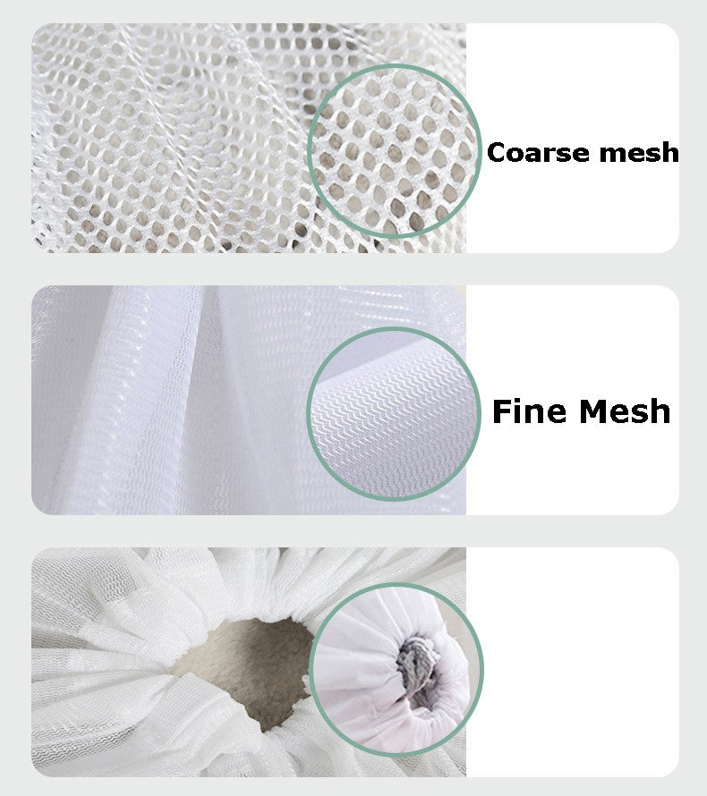 12x16" Fine Mesh Laundry Bags Laundry Wash Bags Drawstring Laundry Bag-Woven Label