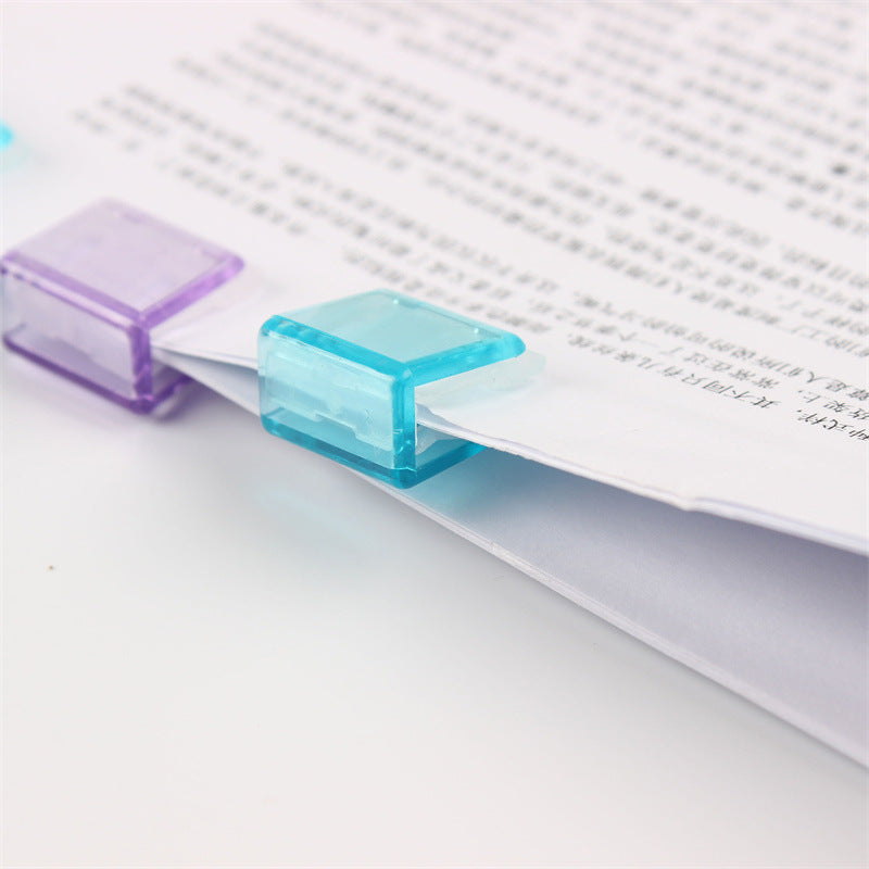 Transparent Book Clip Paper Clip Prevent Books From Curling Clip Bookmark