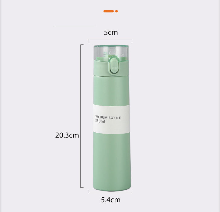 8.5oz/250ML 304 Stainless Steel Mini Children's Insulated Sippy Cup Bounce Back Lid WIth Straw