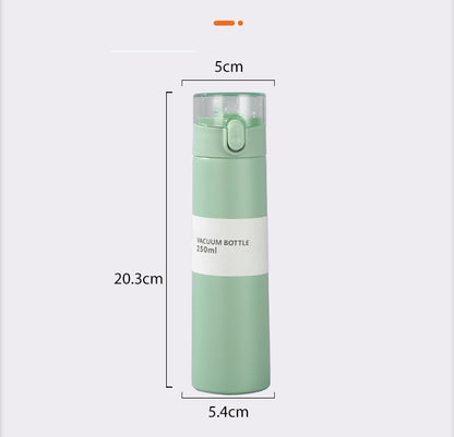 8.5oz/250ML 304 Stainless Steel Mini Children's Insulated Sippy Cup Bounce Back Lid WIth Straw