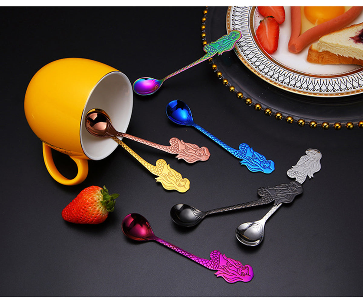 Mermaid Coffee Spoon Stainless Steel Hanging Spoon