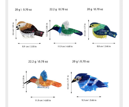 Acetic Acid Hair Claw Clips Creatvie Bird Shaped Hairpin