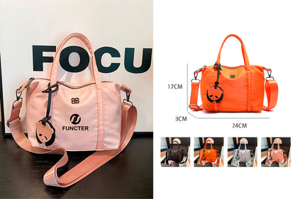Nylon Grocery Shopping Tote Bag Single Shoulder Bag Cross Body Bag Sport Bag