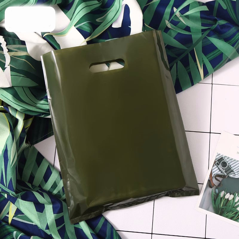 9"x12" 2.4mil Merchandise Bag W/ Die Cut Handle for Boutique Bag Shopping Clothes Packaging Bag