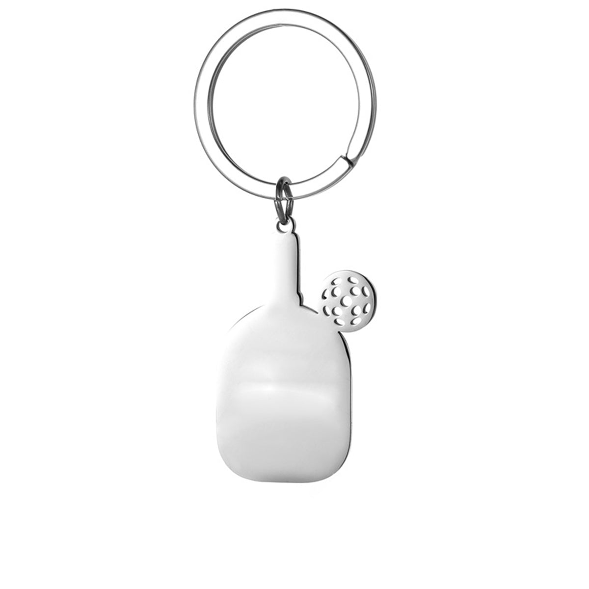 Mini Metal Pickleball Paddle Keychain