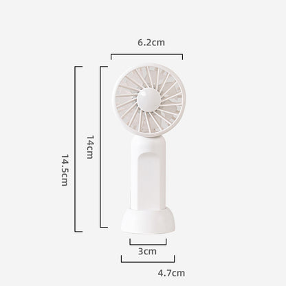 Rechargeable Mini Handheld Fan With 3 Levels Of Adjustable Wind Speed