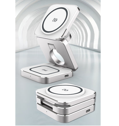 Magnetic Foldable 3" 1 Wireless Charging Station