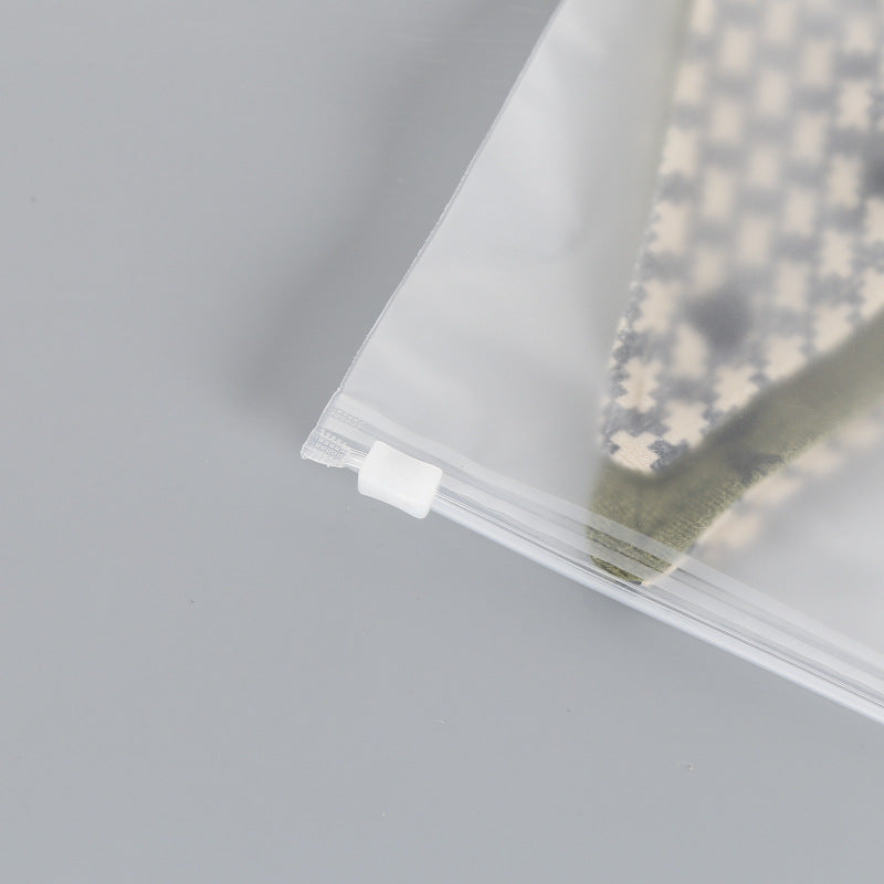 5.9 x 7.9" Matte Frosted Storage Bag Waterproof Zip-Lock Seal Storage Bag Makeup Packing Pouch