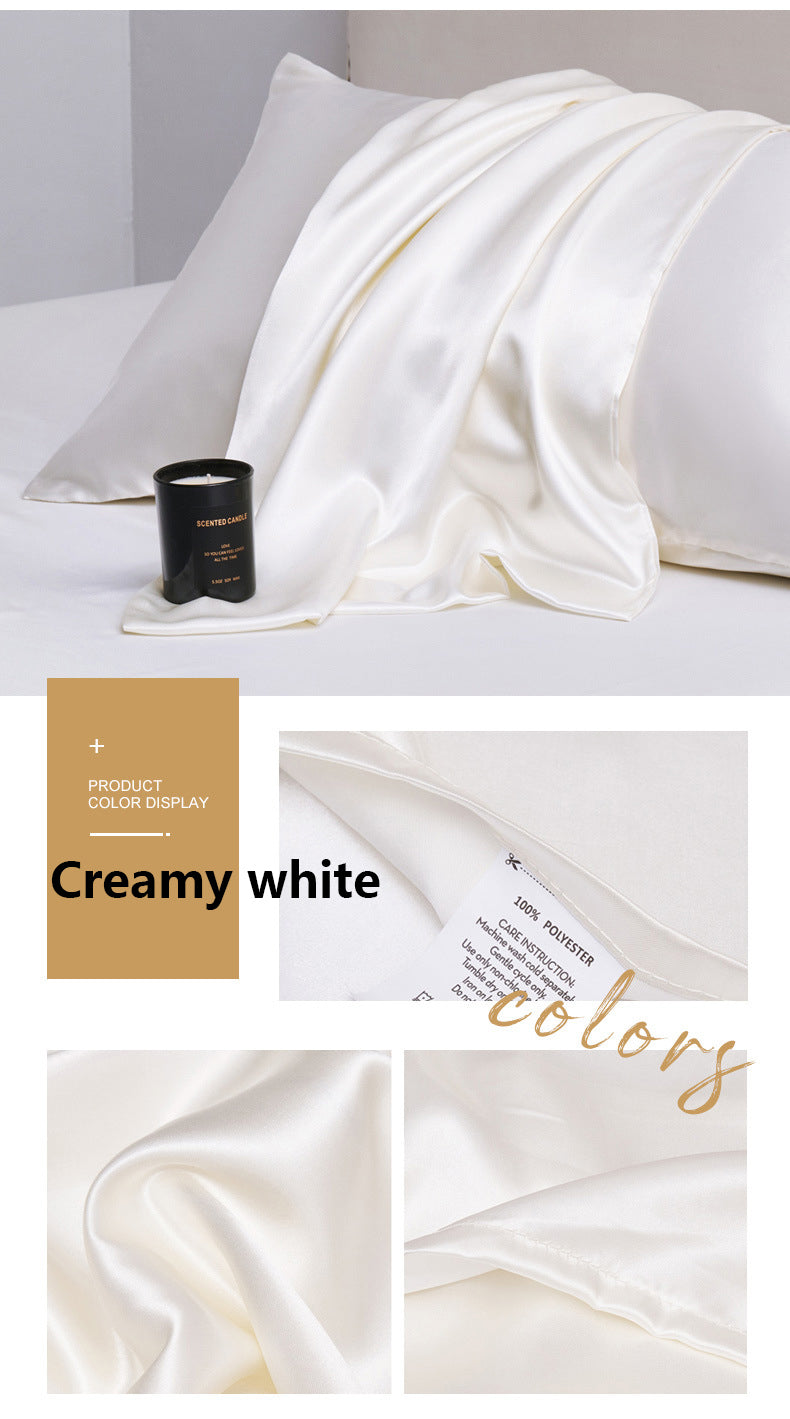 20 x 54" Premium Square Satin Silk Throw Pillowcase Body Size Pillow Cover With Hidden Zipper