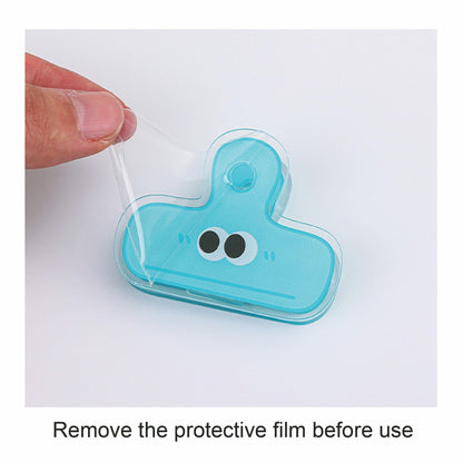 Transparent Bear Shaped Acrylic Album Memo Clip Bag Binder Sealing Clip Food Bag Clamp - Two Sides