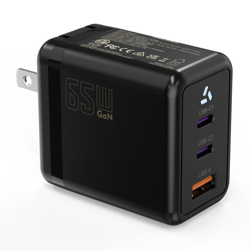 3-Port 65W Wall Charger W/ETL Certification