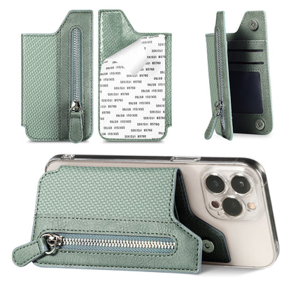 Stick-on Phone Wallet, Slim Expandable Credit Card Pocket