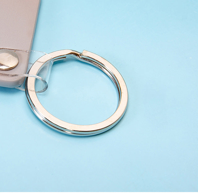 House Shaped Leather Keychain for Car Home Key Ring Strap Holder Lanyard Universal Key Fob Keychain