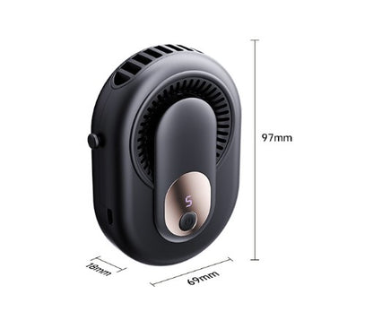 Portable Wearable Waist Fan, Rechargeable Neck & Waist Mounted Cooling Fan