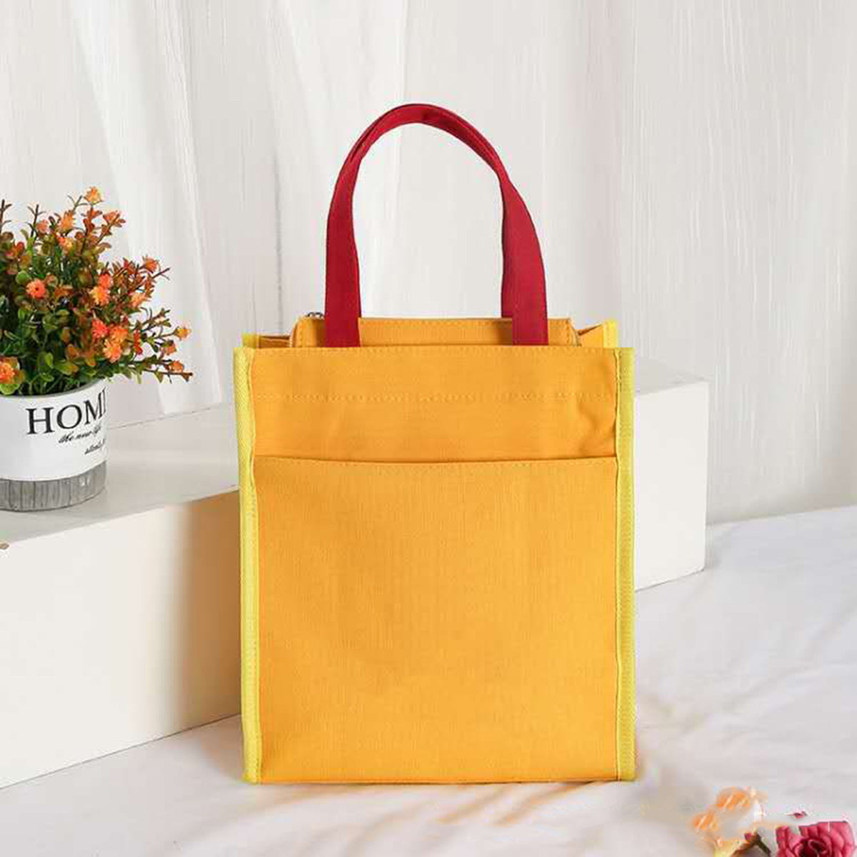 Lunch Carry Bags Tote Handbag Canvas Shopping Bag