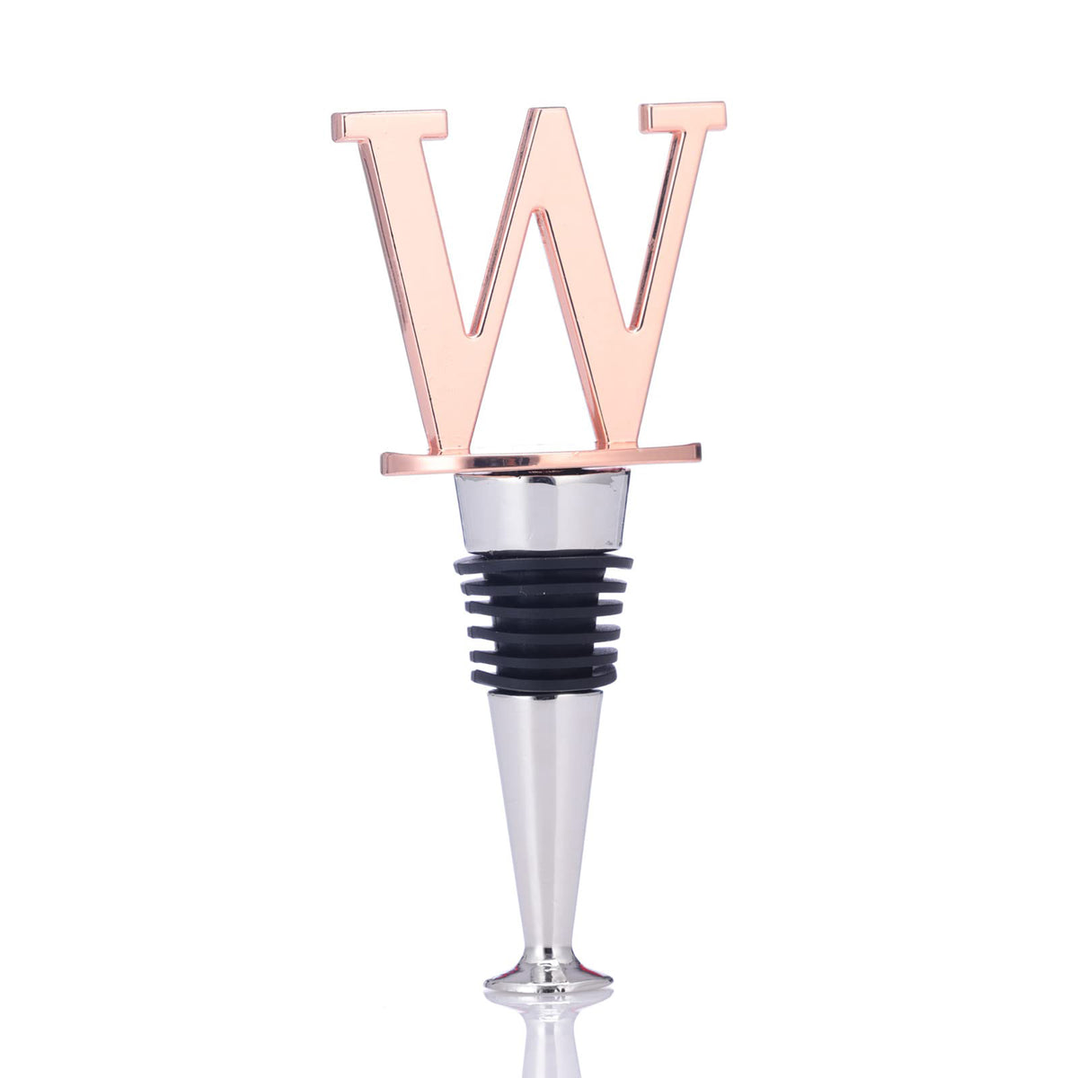 Metal Letter W Shape Reusable Wine Bottle Stoppers