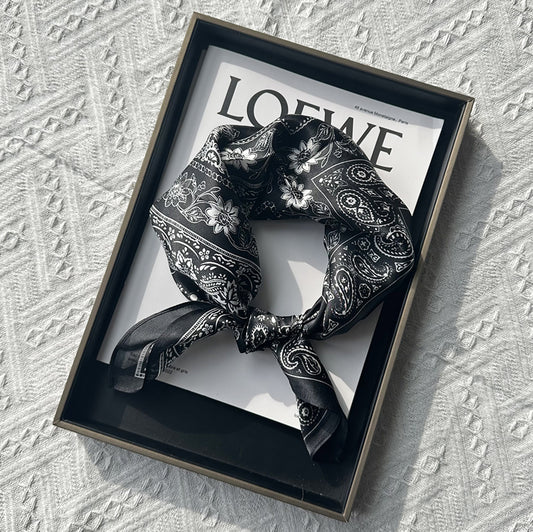 Custom 23.6" x 23.6" 100% Silk Bandana Silk Satin Scarf
