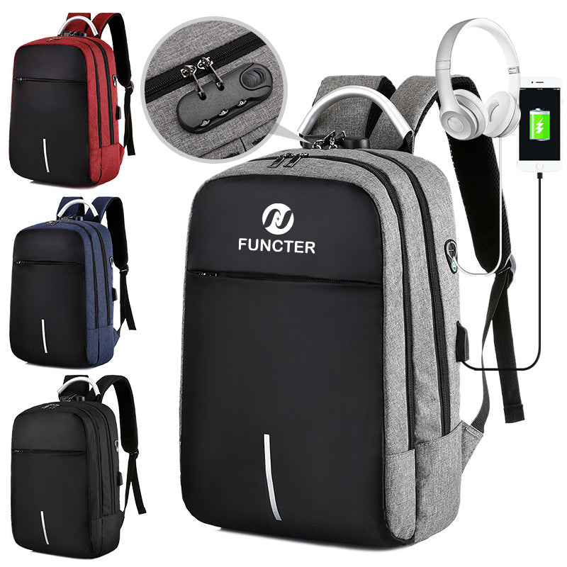 Durable Laptops Backpack W/ USB Charging Port
